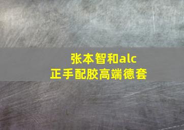 张本智和alc正手配胶高端德套