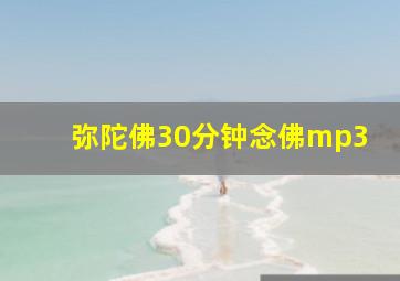 弥陀佛30分钟念佛mp3