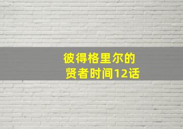 彼得格里尔的贤者时间12话