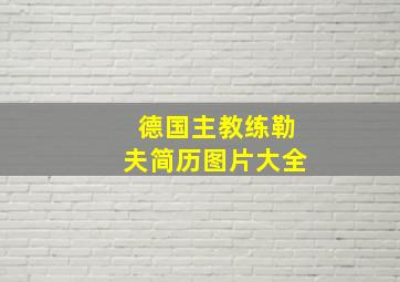 德国主教练勒夫简历图片大全