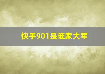 快手901是谁家大军