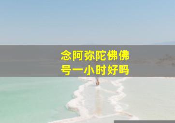 念阿弥陀佛佛号一小时好吗