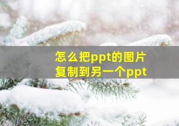 怎么把ppt的图片复制到另一个ppt