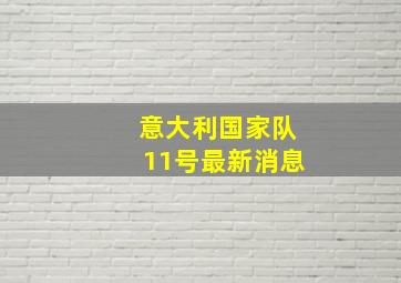 意大利国家队11号最新消息