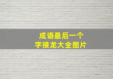 成语最后一个字接龙大全图片