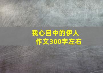 我心目中的伊人作文300字左右