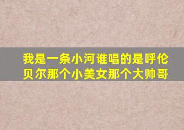 我是一条小河谁唱的是呼伦贝尔那个小美女那个大帅哥