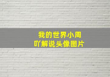 我的世界小周吖解说头像图片