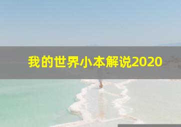 我的世界小本解说2020