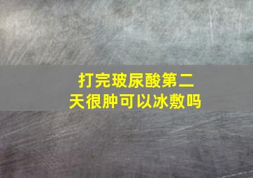 打完玻尿酸第二天很肿可以冰敷吗