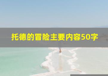 托德的冒险主要内容50字