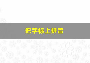 把字标上拼音