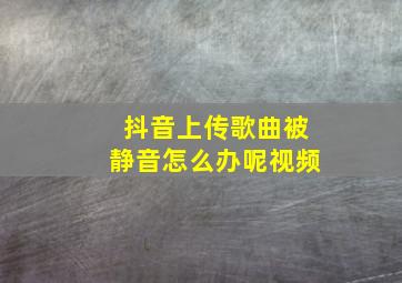 抖音上传歌曲被静音怎么办呢视频