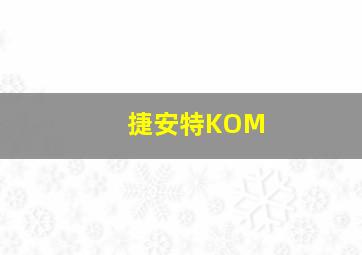 捷安特KOM