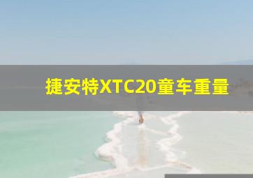 捷安特XTC20童车重量