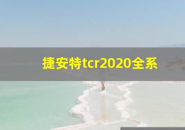 捷安特tcr2020全系