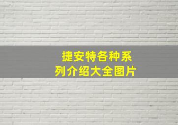 捷安特各种系列介绍大全图片