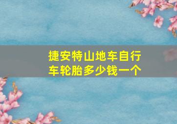 捷安特山地车自行车轮胎多少钱一个