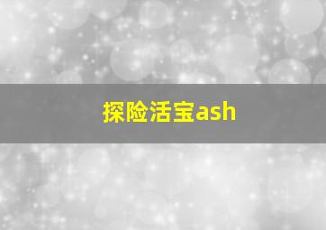 探险活宝ash