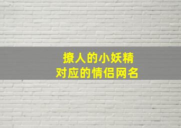 撩人的小妖精对应的情侣网名