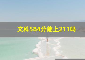 文科584分能上211吗