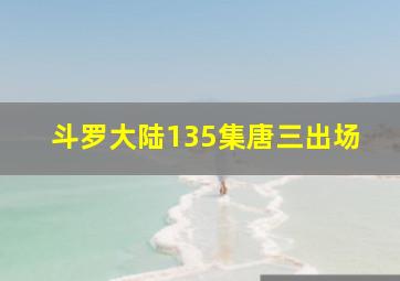 斗罗大陆135集唐三出场