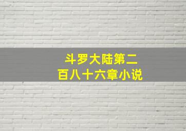 斗罗大陆第二百八十六章小说