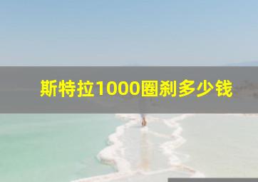 斯特拉1000圈刹多少钱