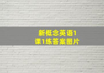 新概念英语1课1练答案图片