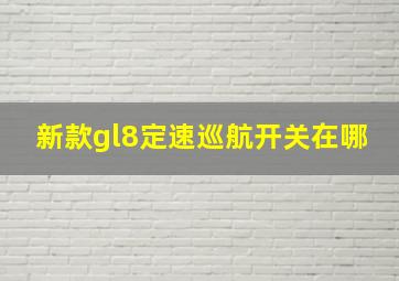 新款gl8定速巡航开关在哪