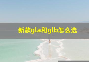 新款gla和glb怎么选