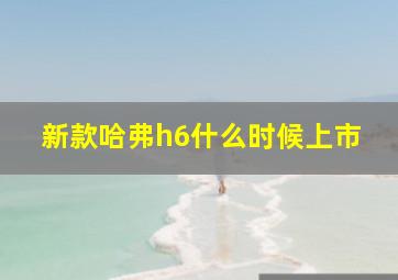 新款哈弗h6什么时候上市