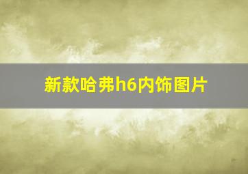 新款哈弗h6内饰图片