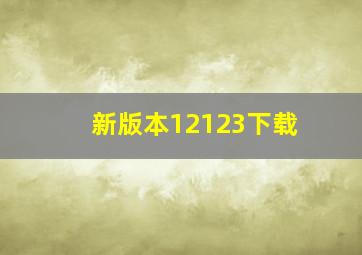 新版本12123下载