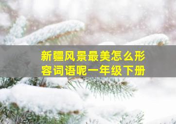 新疆风景最美怎么形容词语呢一年级下册