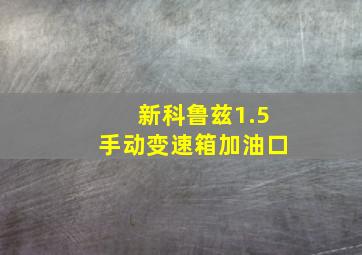 新科鲁兹1.5手动变速箱加油口