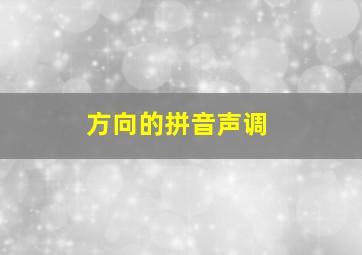 方向的拼音声调