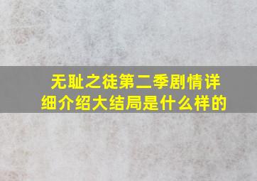 无耻之徒第二季剧情详细介绍大结局是什么样的