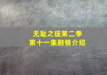 无耻之徒第二季第十一集剧情介绍