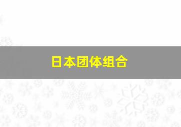 日本团体组合