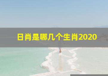 日肖是哪几个生肖2020