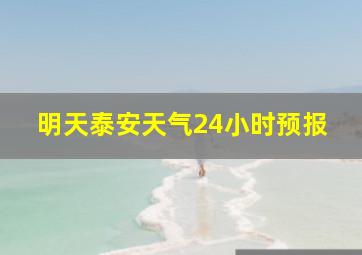 明天泰安天气24小时预报