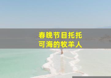 春晚节目托托可海的牧羊人