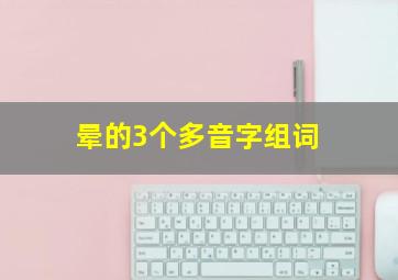 晕的3个多音字组词