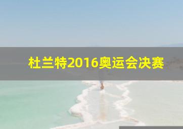 杜兰特2016奥运会决赛