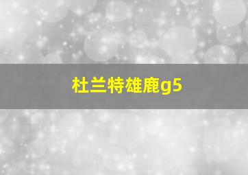 杜兰特雄鹿g5