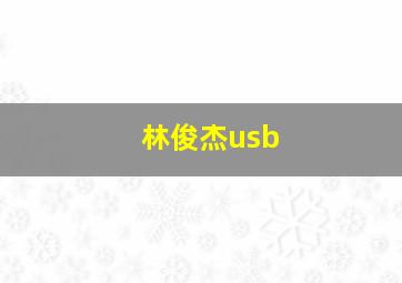 林俊杰usb