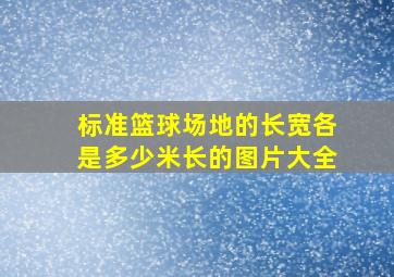 标准篮球场地的长宽各是多少米长的图片大全