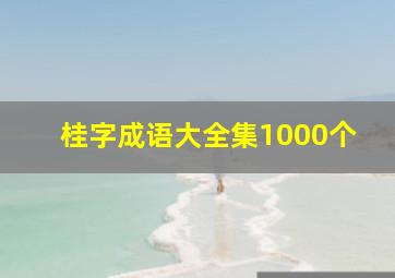 桂字成语大全集1000个