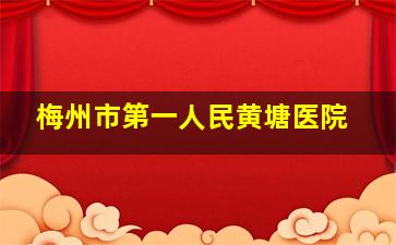 梅州市第一人民黄塘医院